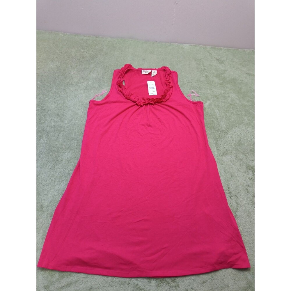 ALLISON BRITTNEY XL Womens PINK  ScoopNeck Pullover Sleeveless Tank Top